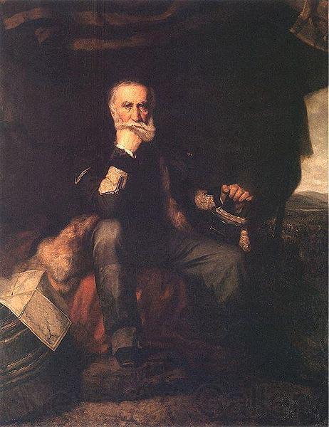 Henryk Rodakowski Portrait of general Henryk Dembinski. Norge oil painting art